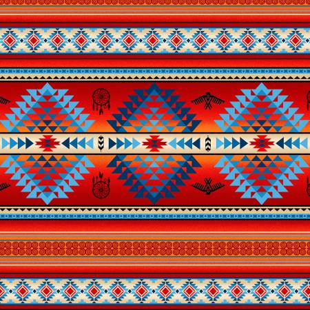 Diamond Stripe Tucson Canvas Terracotta