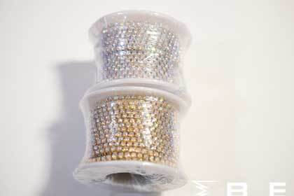 SS6 Rhinestone Banding Metal AB | Roll