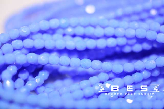 Czech Glass 4mm Firepolish Beads PURPLE-BLUE AB
