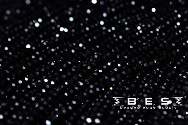 OP Black 4mm Rondelle  | 100 Beads per strand