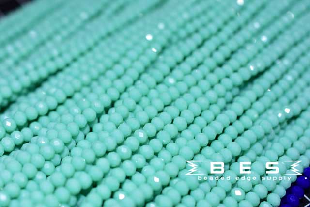 OP Turquoise 4mm Rondelle  | 100 Beads per strand