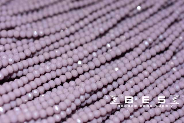 OP Lavender 4mm Rondelle  | 100 Beads per strand