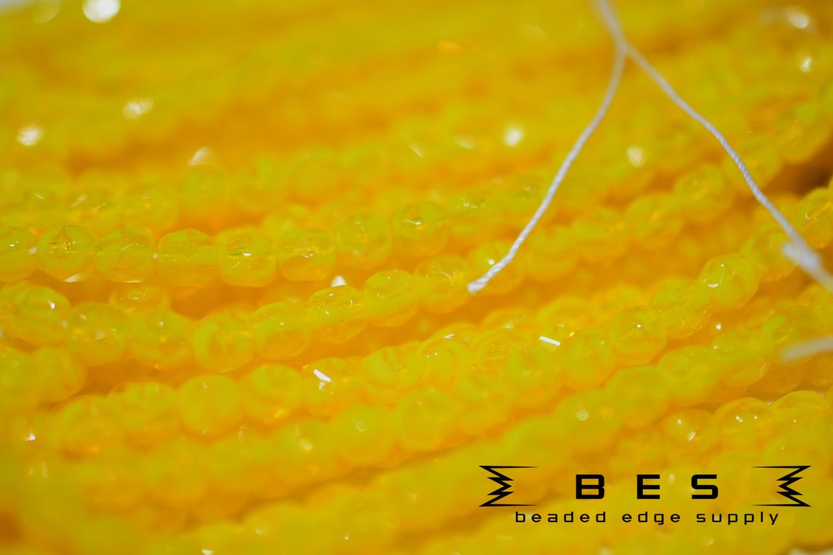 Yellow Opal Fire Polish 4mm