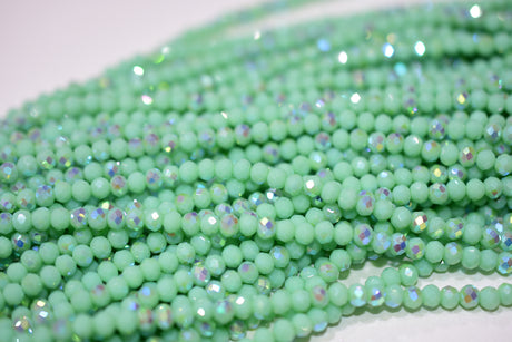 4mm OP AB Rondelle  | 15 Colors