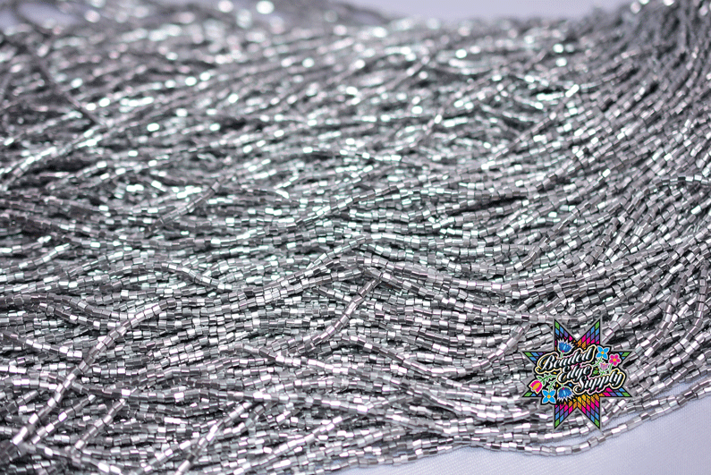 11/0 2 Cut Supra Silver Metallic