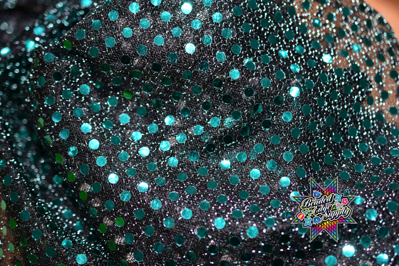 Dot Sequin - Teal