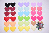 Matte Heart Shape Centers | 38mm