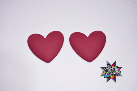 Matte Heart Shape Centers | 38mm