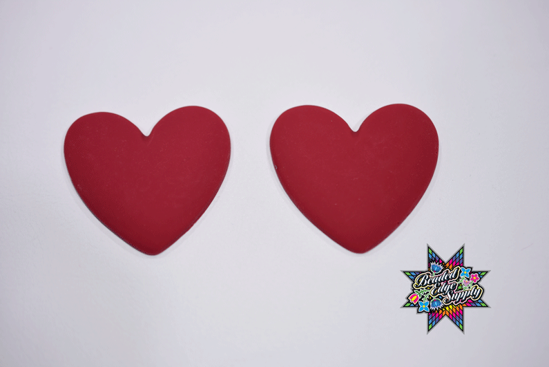 Matte Heart Shape Centers | 38mm