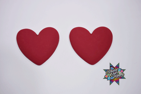 Matte Heart Shape Centers | 38mm