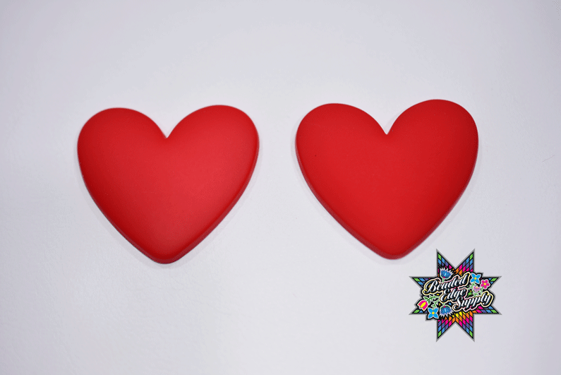 Matte Heart Shape Centers | 38mm