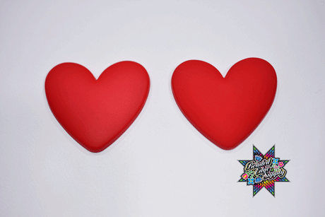 Matte Heart Shape Centers | 38mm