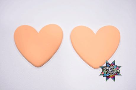 Matte Heart Shape Centers | 38mm