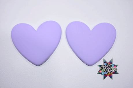 Matte Heart Shape Centers | 38mm
