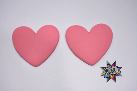Matte Heart Shape Centers | 38mm
