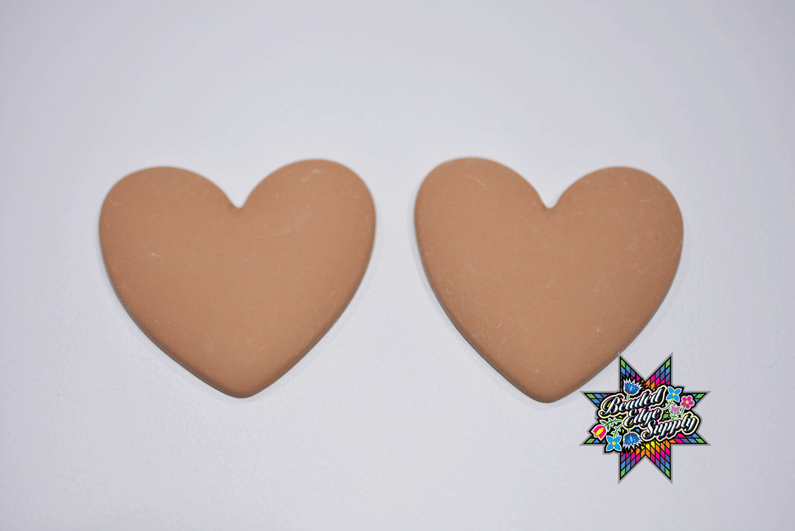 Matte Heart Shape Centers | 38mm
