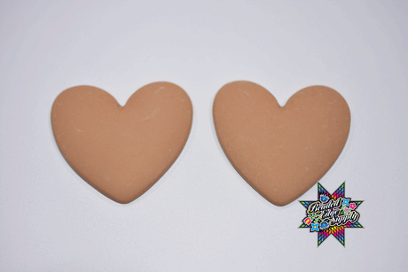 Matte Heart Shape Centers | 38mm
