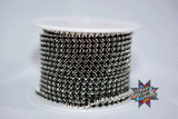 SS8 Metal Rhinestone Color Stone | Yard