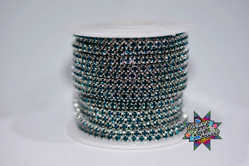 SS8 Metal Rhinestone Color Stone | Yard