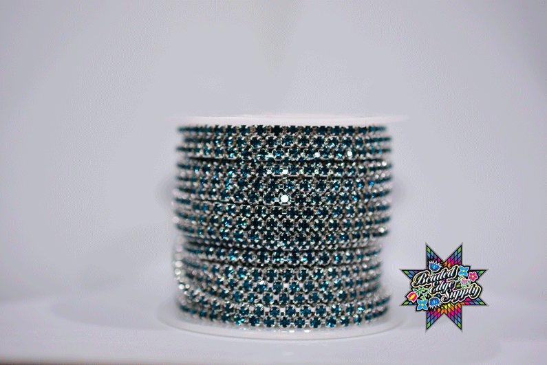 SS8 Metal Rhinestone Color Stone | Yard