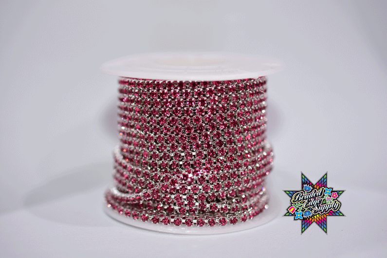 SS8 Metal Rhinestone Color Stone | Yard