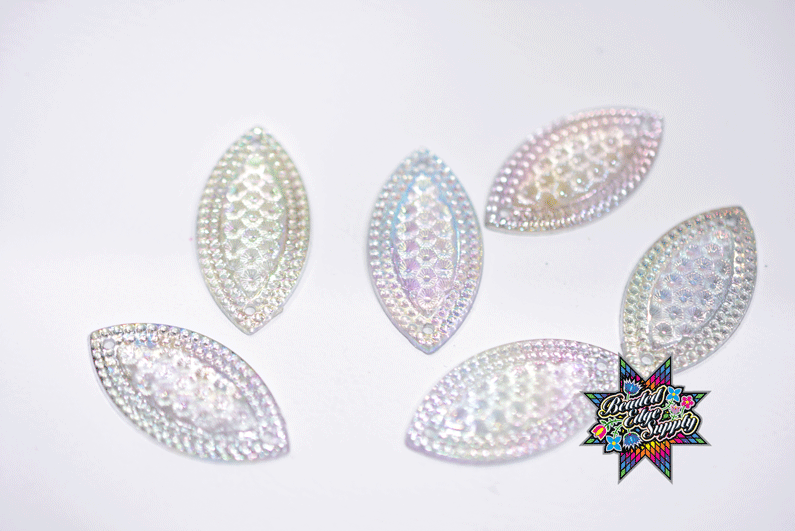 1" x 1/2" Navette | 3 Pairs