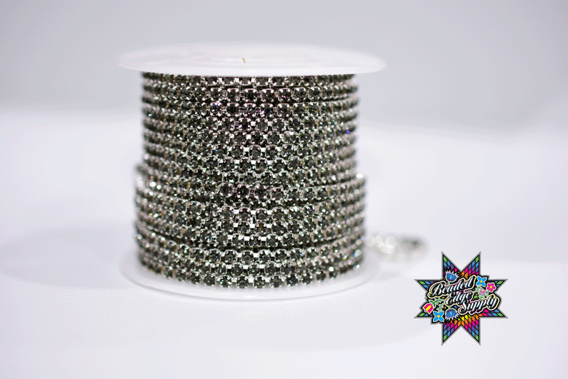 SS8 Metal Rhinestone Color Stone | Yard