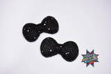 45x38mm Bow Resin Center 2 Pair