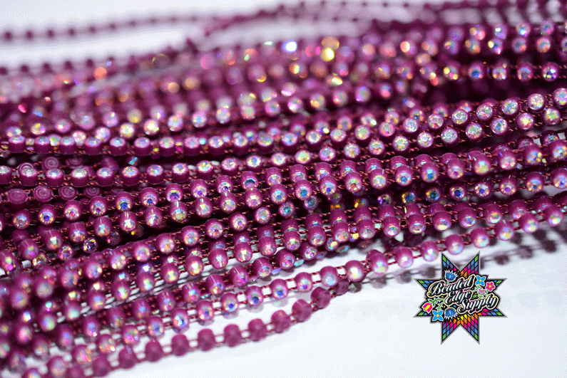 SS8 Wine AB | Rhinestone Banding