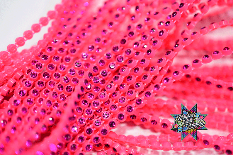 SS8 Pink Flamingo | Rhinestone Banding