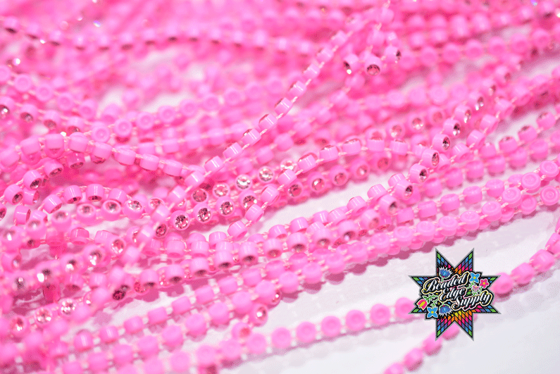 SS8 Dubble Bubble Pink | Rhinestone Banding