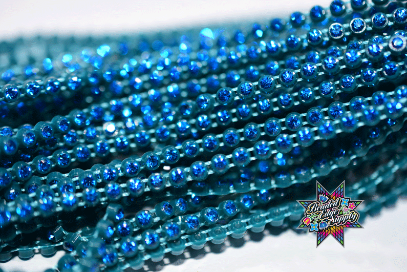 SS8 Zircon on Zircon | Rhinestone Banding