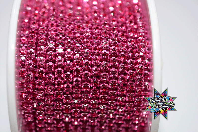 SS8 Color Metal Rhinestone Banding |Yard
