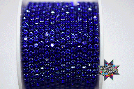 SS8 Color Metal Rhinestone Banding |Yard