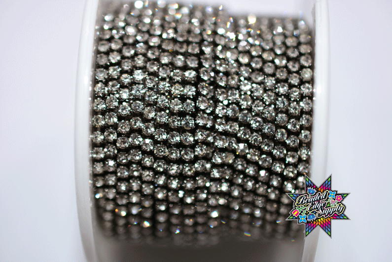 SS6 Gun Metal w/Crystal Rhinestone Banding | Yard