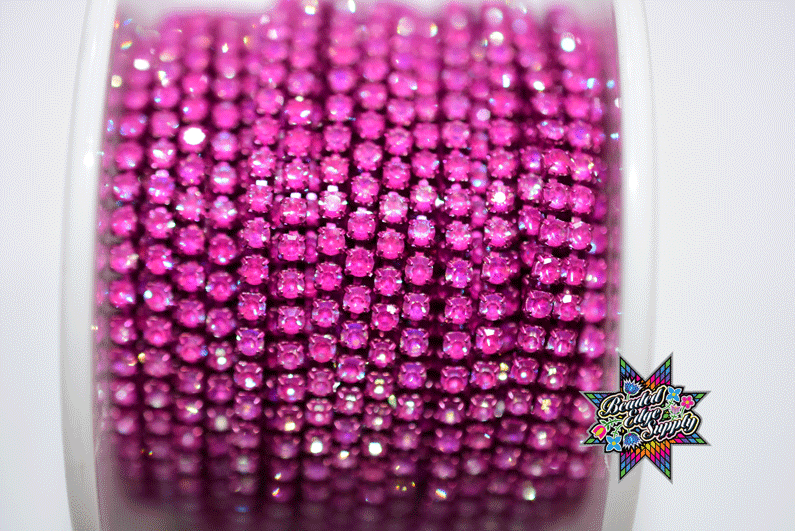 SS6 Moka Metal Rhinestone Banding | Yard