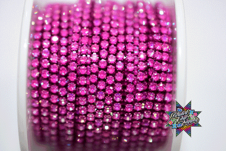 SS6 Moka Metal Rhinestone Banding | Yard