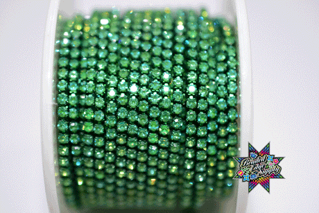 SS6 Moka Metal Rhinestone Banding | Yard