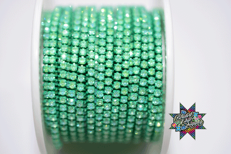 SS6 Moka Metal Rhinestone Banding | Yard