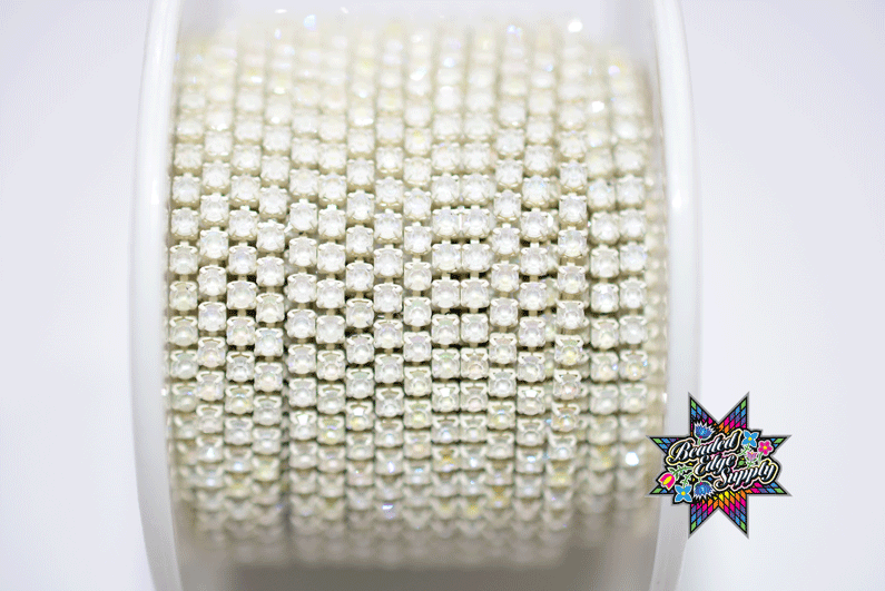 SS6 Moka Metal Rhinestone Banding | Yard