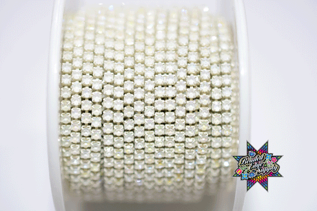 SS6 Moka Metal Rhinestone Banding | Yard