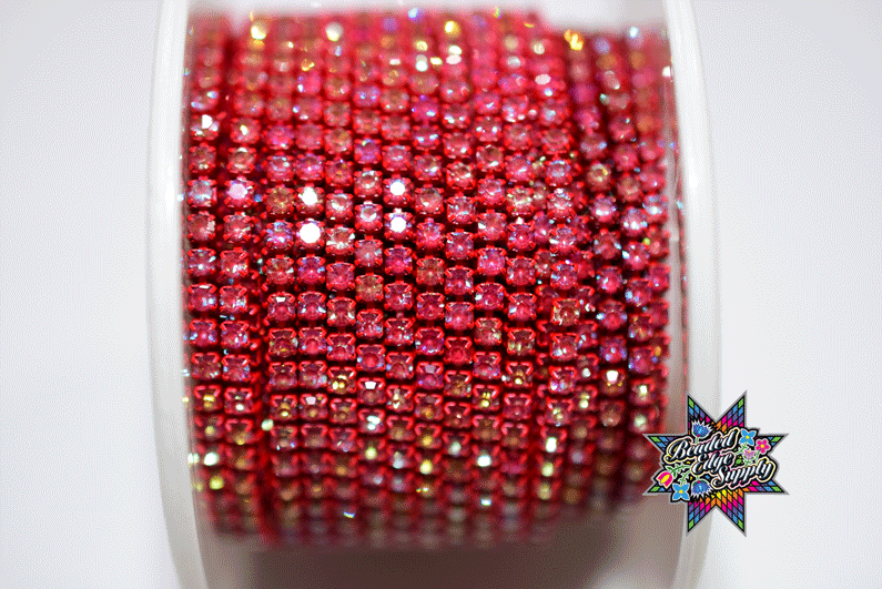 SS6 Moka Metal Rhinestone Banding | Yard