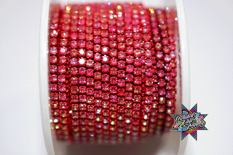 SS6 Moka Metal Rhinestone Banding | Yard