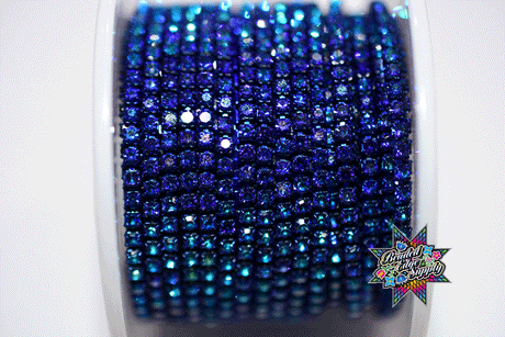 SS6 Fancy Metal Rhinestone Banding | Yard
