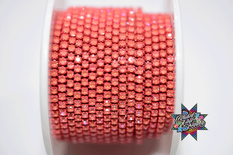 SS6 Fancy Metal Rhinestone Banding | Yard