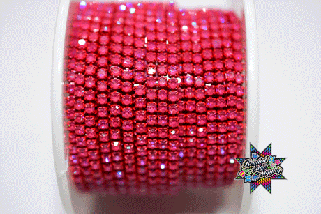 SS6 Fancy Metal Rhinestone Banding | Yard