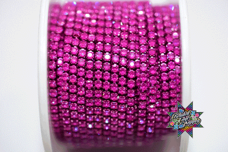SS6 Fancy Metal Rhinestone Banding | Yard
