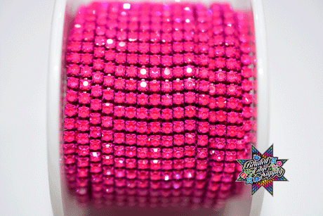 SS6 Fancy Metal Rhinestone Banding | Yard