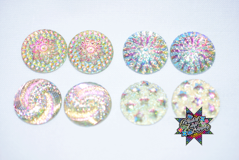 20mm Multi Design Round | 4 Pairs
