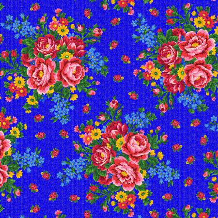 Kokum Scarf Metallic Royal Blue